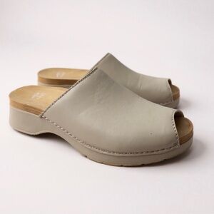 Women's Dansko Beige Slip-On Clogs
